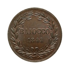 Gregorio XVI - Roma - Baiocco 1844 - A. XVI